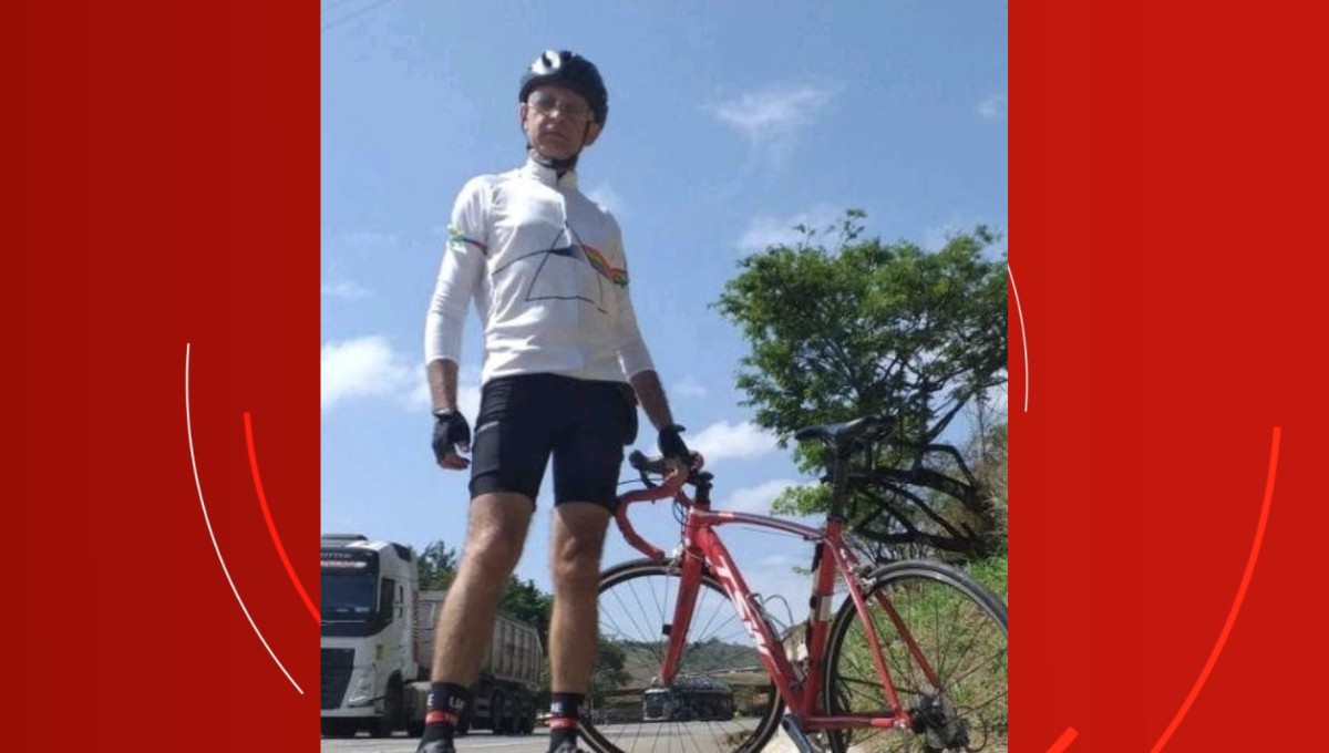 Ciclista é atropelado por carro enquanto pedalava na BR-116, em Ubaporanga