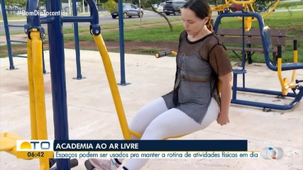 Espaço de academia ao ar livre pode ajudar a manter rotina de treinos