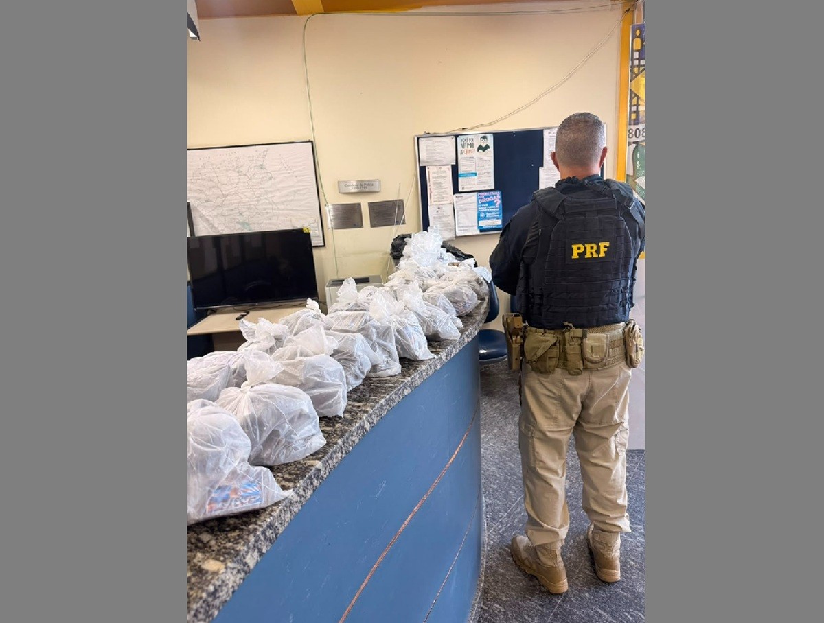 PRF seizes around 20 kilos of marijuana on BR-101, in Silva Jardim; three are arrested