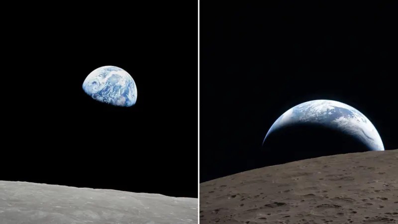 Como a Terra mudou em 58 anos: o que revelam as fotos icônicas das missões Apollo 8 e Artemis 2