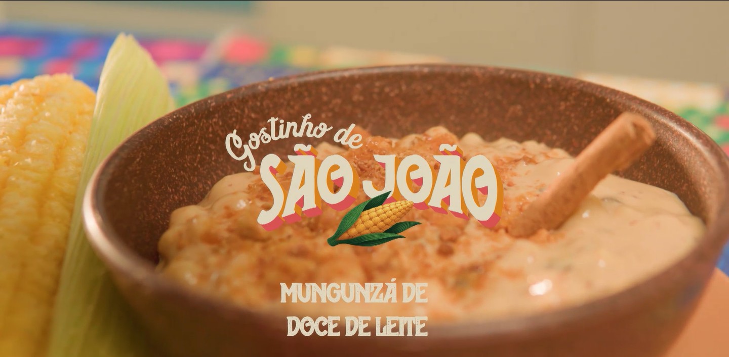 Gostinho de São João: aprenda a fazer munguzá de doce de leite