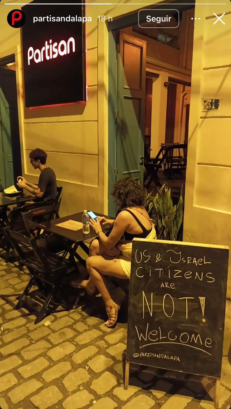 Prefeitura do Rio cancela cadastro de bar na Lapa após aviso que proibia entrada de americanos e israelenses