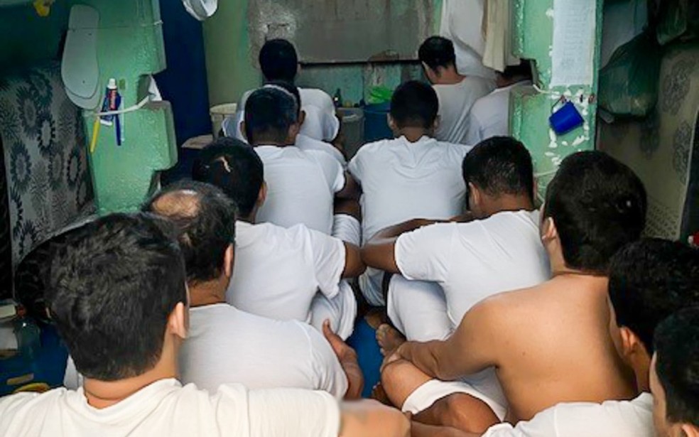 Presídio de Juína possui superlotação de quase 300% em alas — Foto: Bruno Cidade/DPEMT