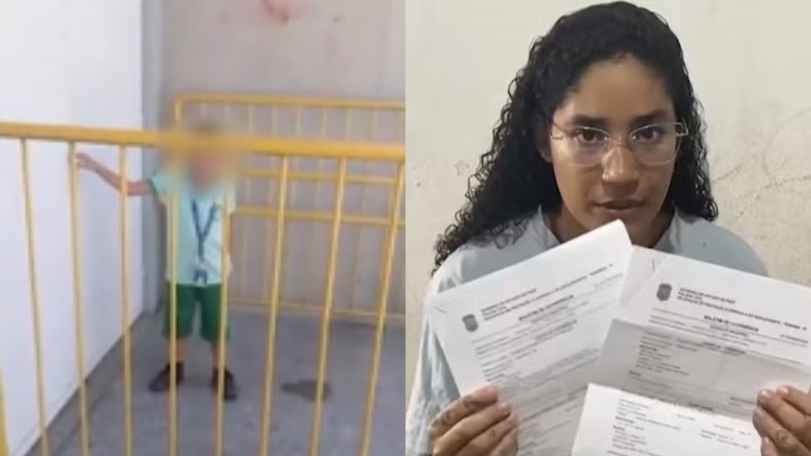 Mãe flagra filho autista sozinho em área cercada por grades em escola de Teresina e denuncia negligência: 'já registrei dois boletins'