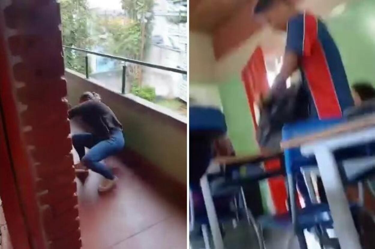 Professora é agredida por aluno após repreensão por uso de celular em Belo Horizonte; VÍDEO
