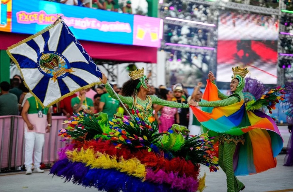 Andaraí desfila no Carnaval de Vitória 2026 — Foto: Vitor Jubini/Rede Gazeta