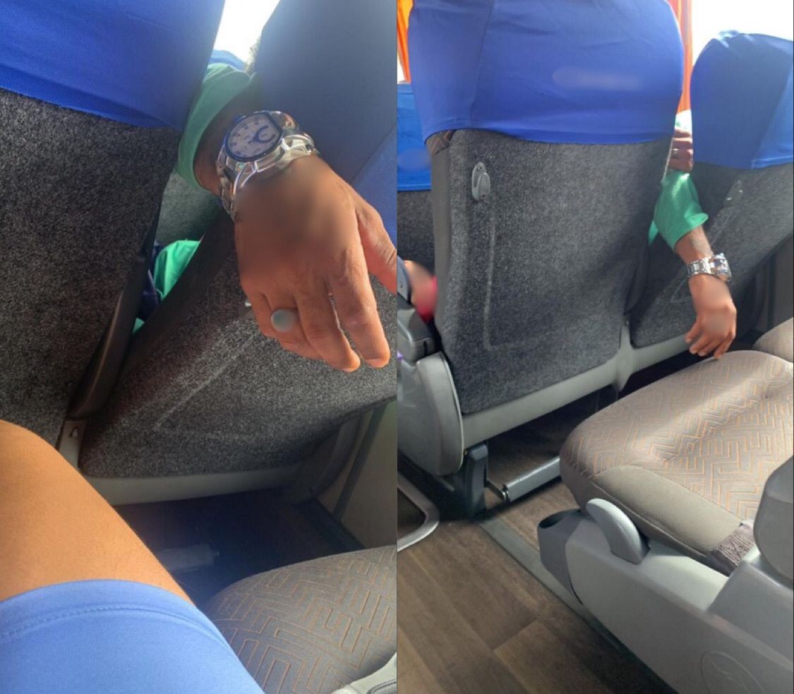 Passageiras tiram foto de homem tentando tocá-las em ônibus e PRF registra TCO contra suspeito