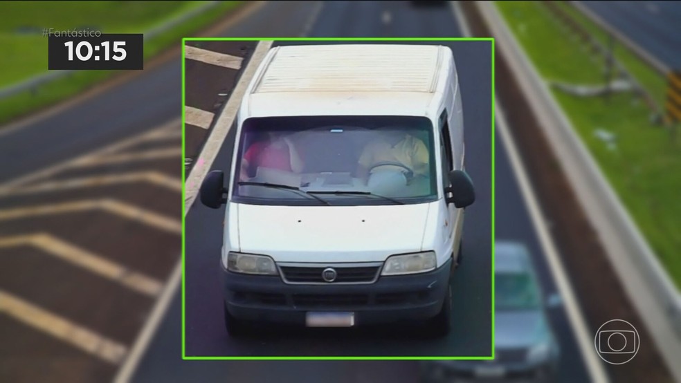 Radares com IA ampliam fiscalização do uso de celular e da falta do cinto de segurança — Foto: Reprodução/TV Globo