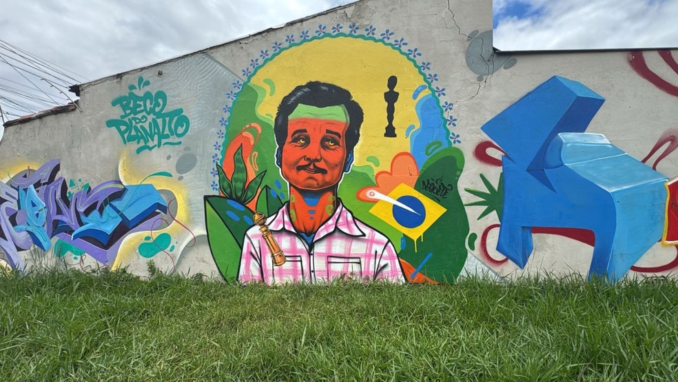 Pintura de Dequete em Uberlândia — Foto: Dequete/Divulgação