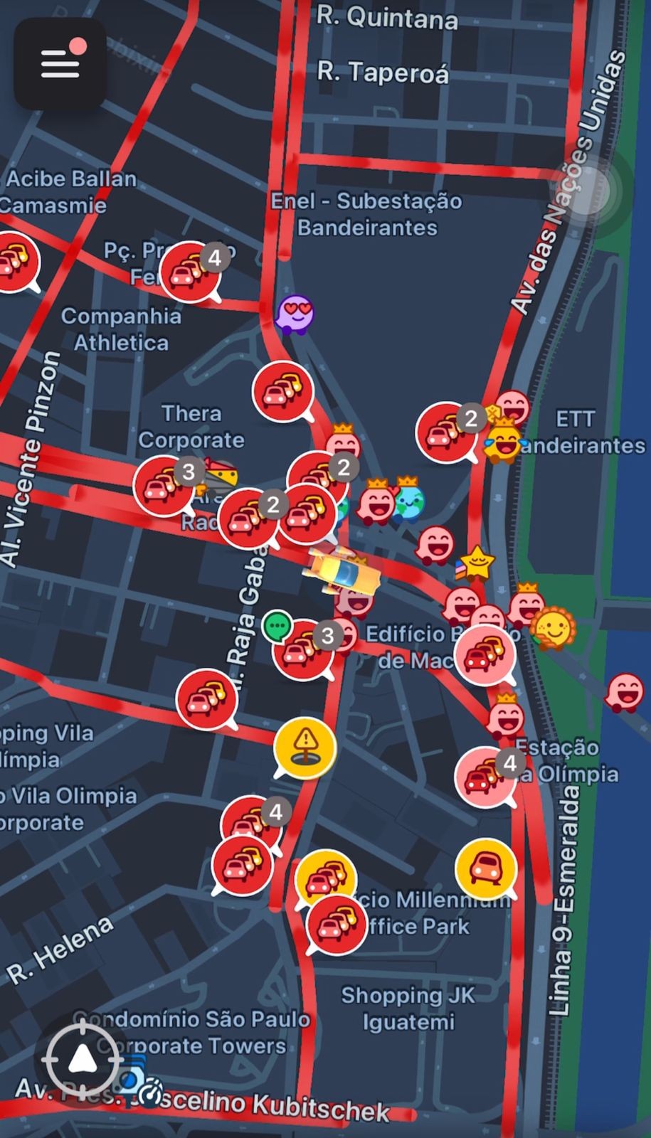 
No Dia dos Namorados, cidade de SP registra recorde de congestionamento do ano 