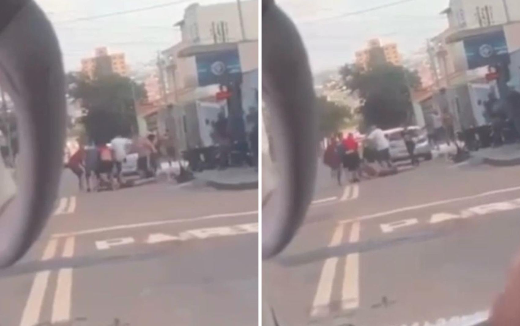 Jovem é espancado e arrastado pela rua durante briga de torcida; vídeo