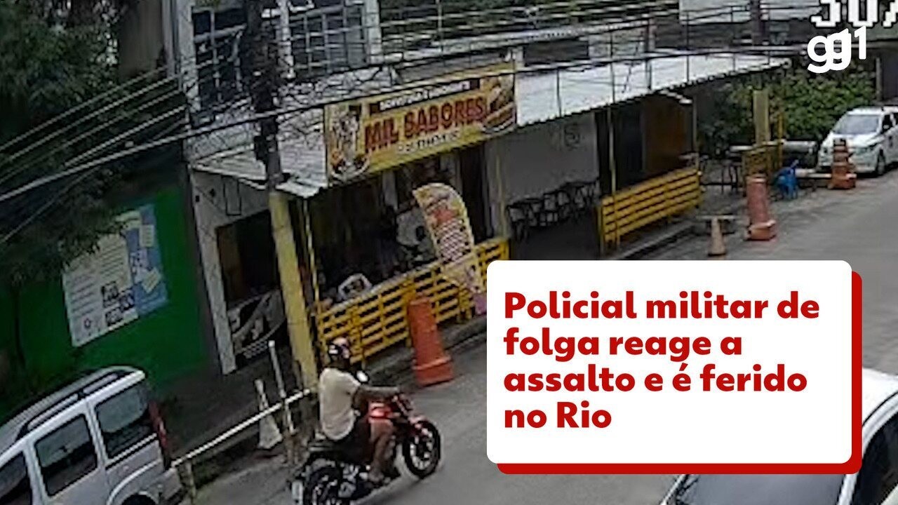 Policial militar reage a assalto e é baleado na Zona Oeste do Rio 