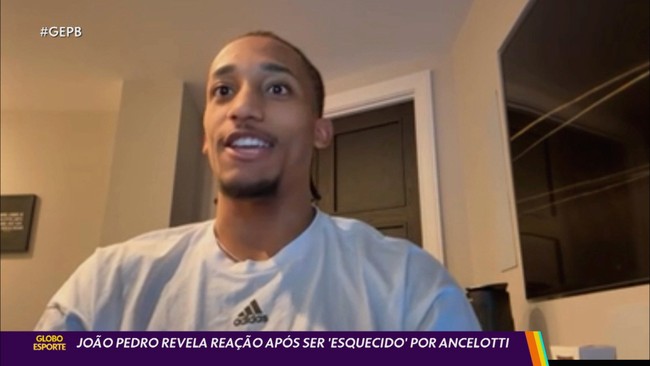 João Pedro revela reação após ser 'esquecido' por Ancelotti