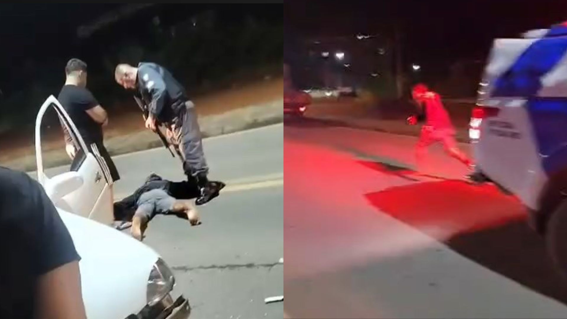 VÍDEO: Motorista foge a pé após bater carro em perseguição policial que terminou com morte de passageiro no ES