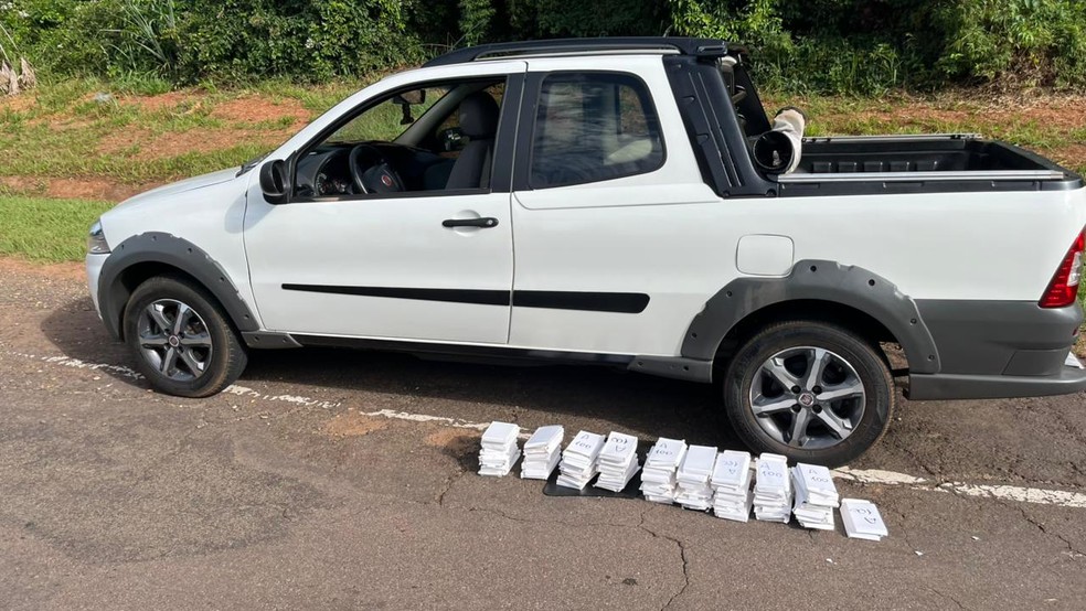 Polícia apreende R$ 345 mil em celulares e equipamentos eletrônicos em Rosana — Foto: Reprodução/Polícia Rodoviária