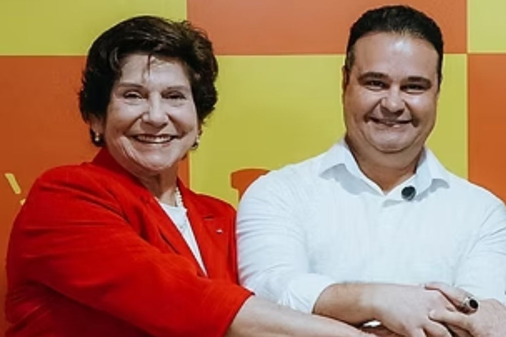 Dona Gilda e Fábio Trad — Foto: Reprodução