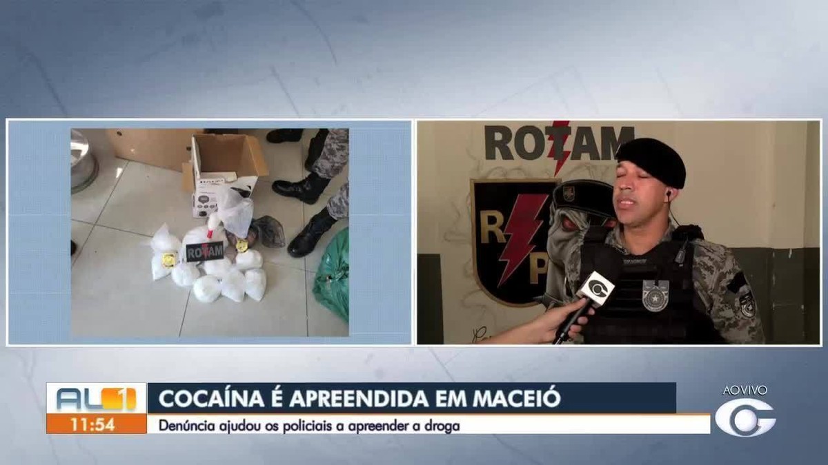 Polícia apreende 11,5 kg de cocaína dentro de caixa de eletrodomésticos em terminal de van em Maceió