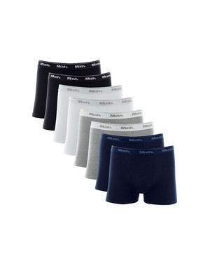 Kit com 8 cuecas boxer Mash