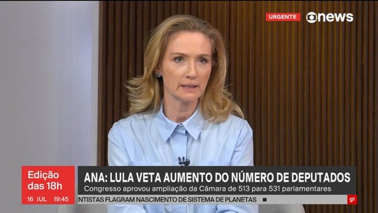 Lula decide vetar projeto que prevê aumento do número de deputados - Proposta aumenta de 513 para 531 o número de deputados. Veto terá de ser analisado pelo Congresso, que pode manter ou derrubar a decisão. 