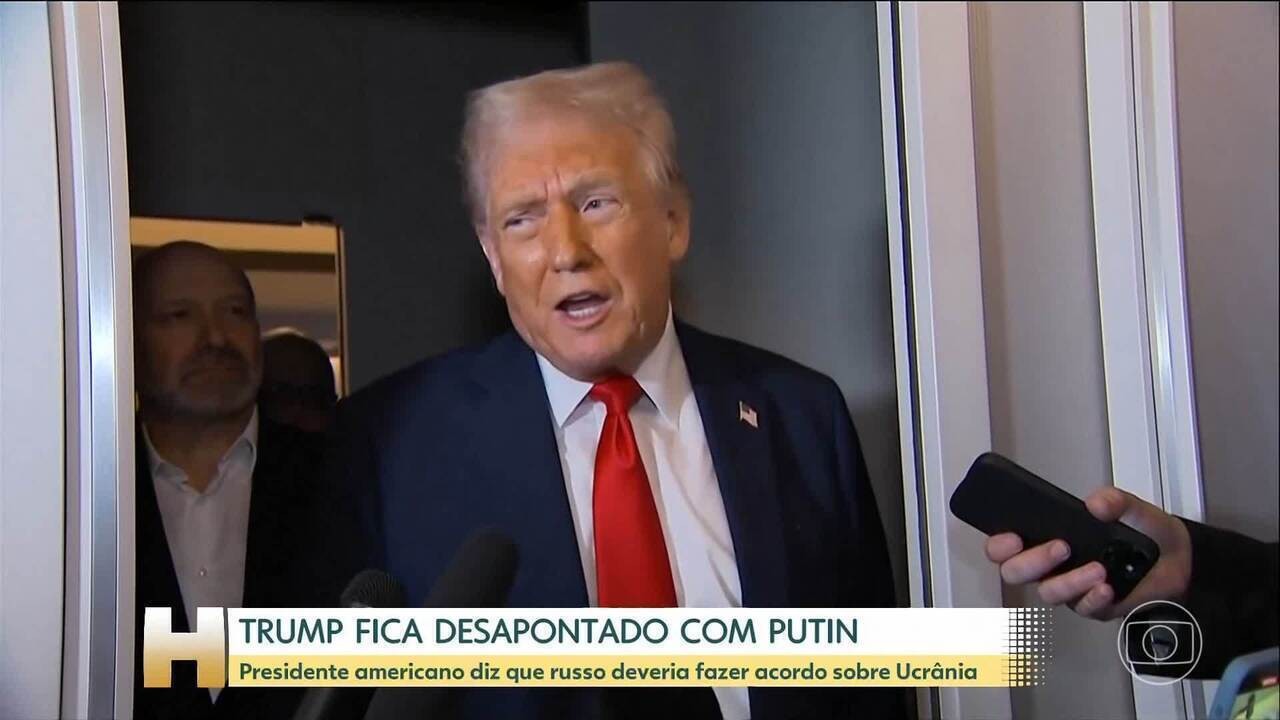 Trump é aconselhado a não conversar com Putin até que Rússia se comprometa com cessar-fogo na Ucrânia, diz TV