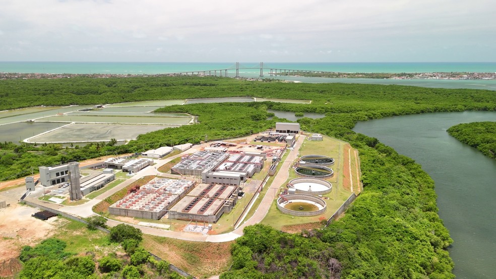 Estação de Tratamento Jaguaribe deve entrar em funcionamento em agosto, segundo a Caern — Foto: Caern/Divulgação