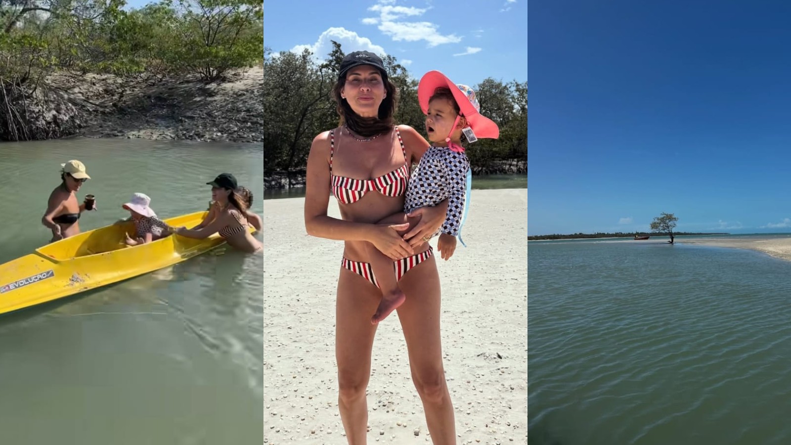 Atriz Fernanda Paes Leme curte férias no litoral piauiense pela terceira vez: 'barato total'