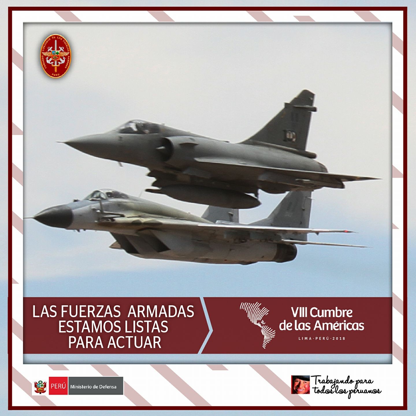 Força Aérea do Peru perde contato com caça militar Mirage que fazia treinamento