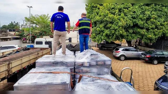 Cinco toneladas de baterias de carro, no valor de mais de R$ 50 mil, são apreendidas em Dom Eliseu, no PA