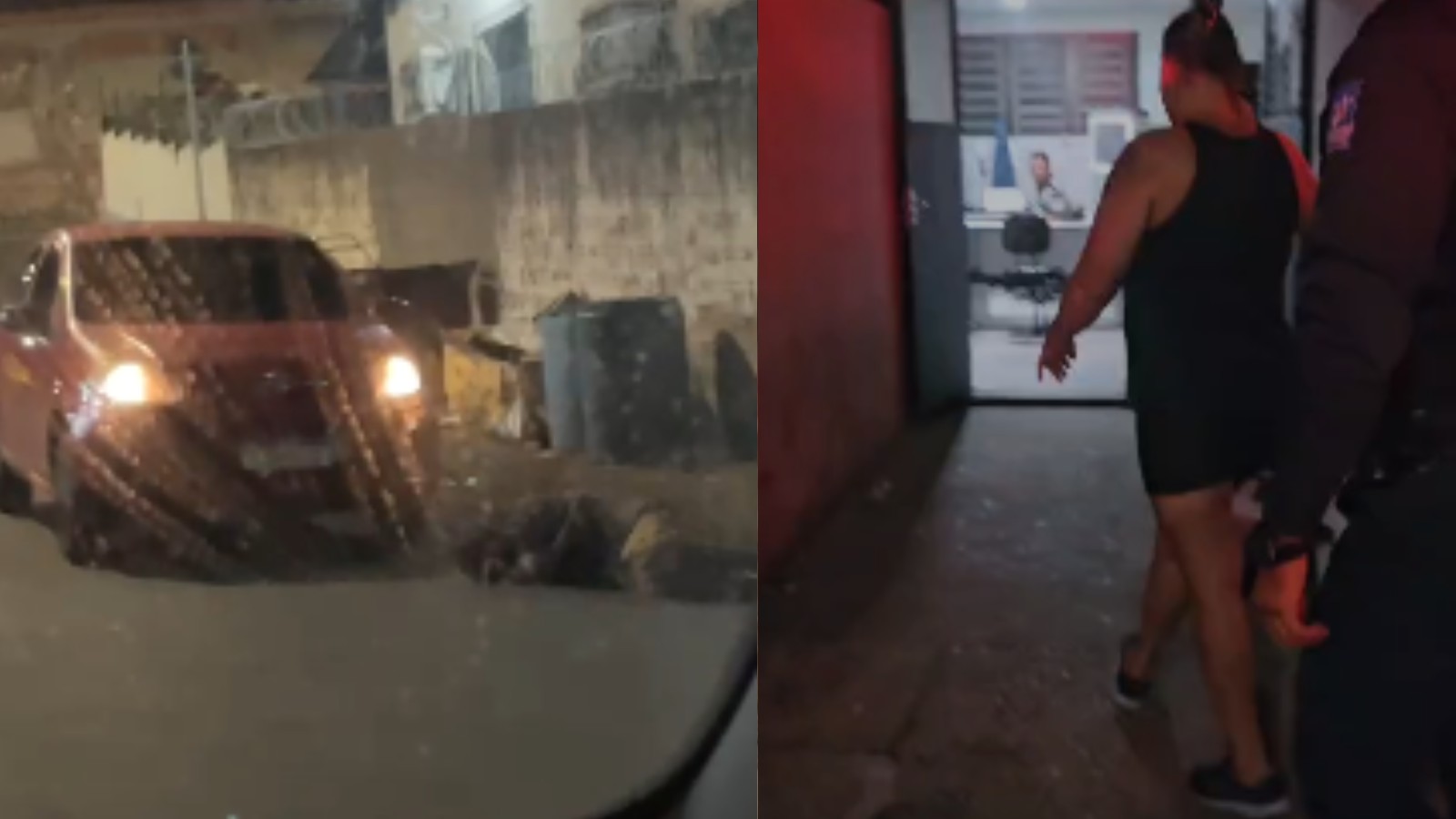 Vídeo: mulher é presa em bar após atropelar homem em situação de rua em Teresina; vítima estava dormindo