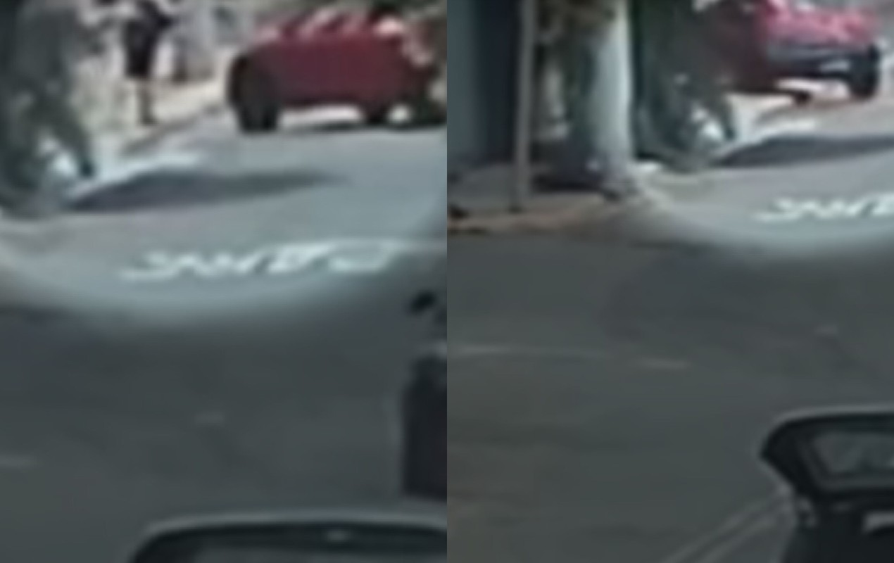 VÍDEO: idosa é atropelada enquanto varria calçada em Bauru