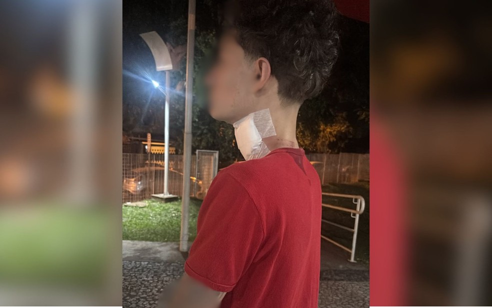 Motociclista fica ferido após ser atingido por linha com cerol em São José do Rio Preto (SP) — Foto: Arquivo pessoal