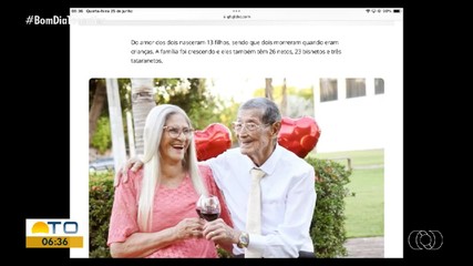 g1 Tocantins: casal de idosos faz ensaio de fotos para comemorar 70 anos de união