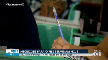 Inscrições para o Fies terminam nesta sexta-feira (18)