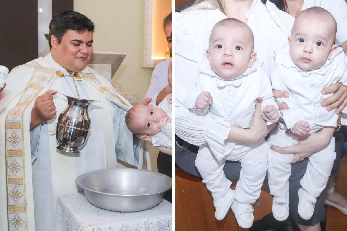 Padre descobre troca de gêmeos idênticos durante batizado no interior de SP: ‘Meu Deus, tem que trazer o certo’