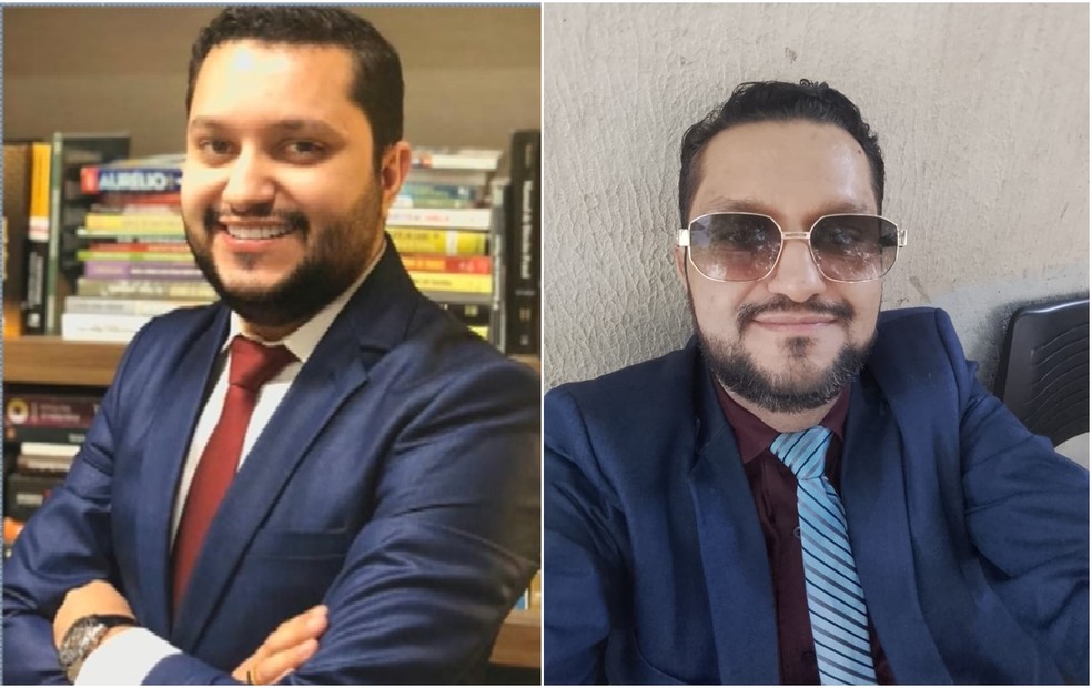 Pedro Henrique Lopes Silva é advogado há cerca de dez anos — Foto: Reprodução/ TV Anhanguera e Arquivo Pessoal/ Marizeth Alves