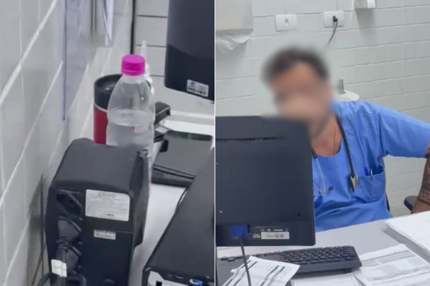 Médico é acusado de beber vodka durante atendimento em pronto-socorro no litoral de SP; VÍDEO
