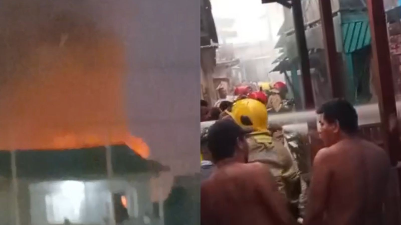 Incêndio destrói duas casas em área de pontes no bairro Ambrósio, em Santana 