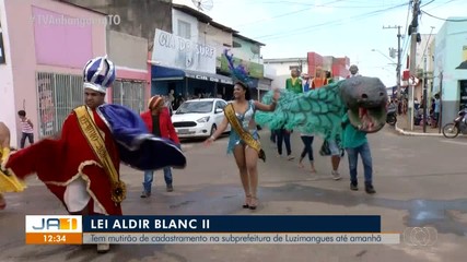 Mutirão realiza recadastramento pra lei Aldir Blanc II em Luzimangues