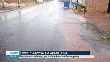 Araguaína tem chuva e céu nublado nesta sexta-feira (25)
