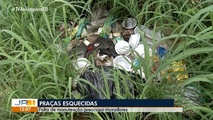 Praças em estado de abandono incomodam moradores de Palmas