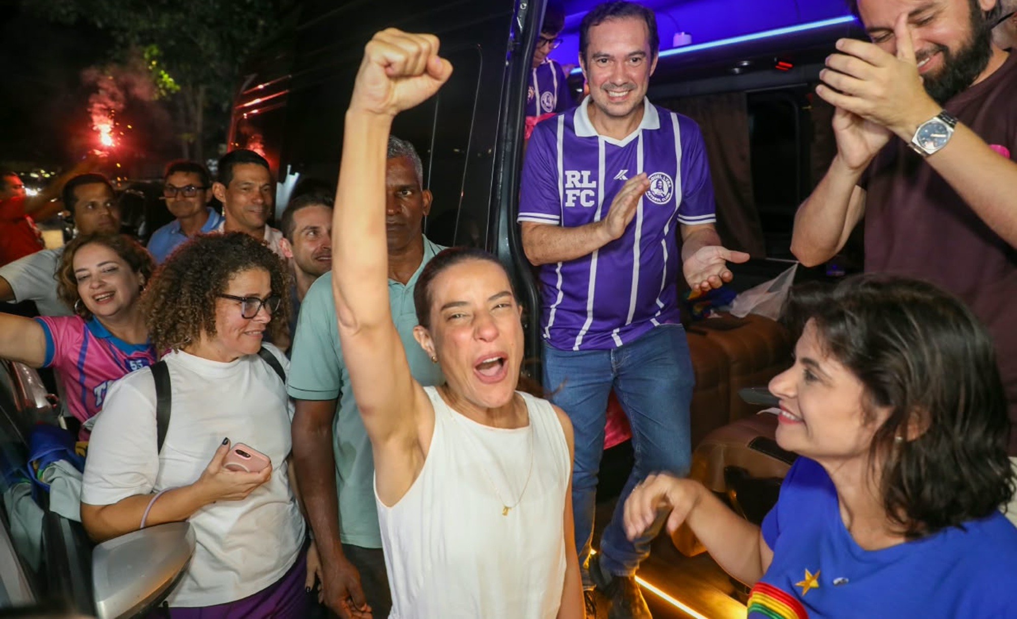 Raquel Lyra diz que 'venceu aqui o trabalho, a entrega e a verdade', no primeiro discurso após vitória