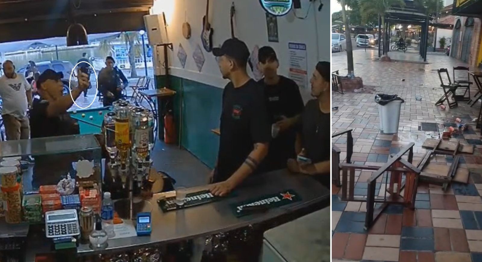 Vídeo mostra agentes da Guarda Civil usando spray de pimenta em bar de Cabo Frio