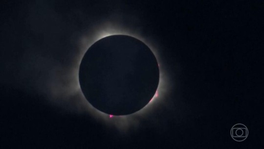 Eclipse solar: dia vira noite na América do Norte - Programa: Jornal Nacional 