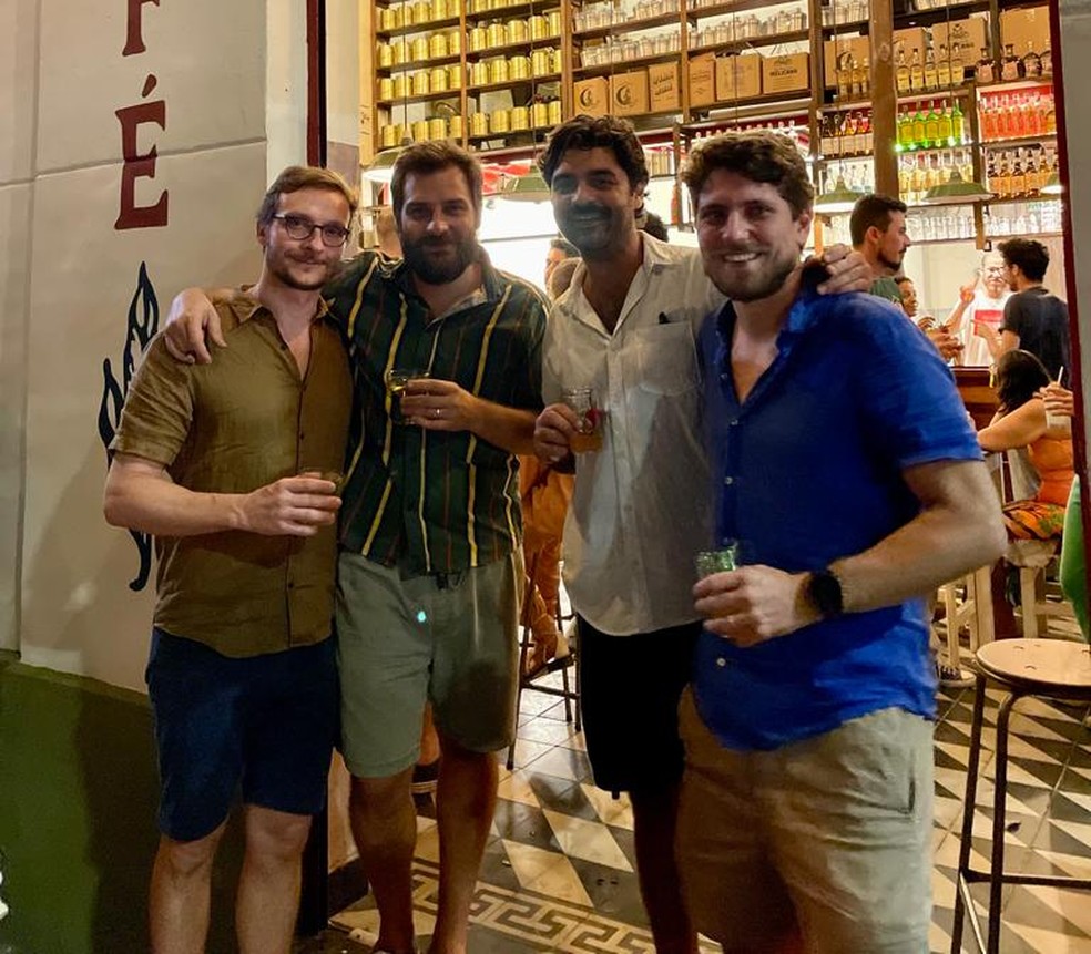 Da esquerda para a direita, os sócios Fábio e Rafael Quick, Guilherme Costa e Thales Campomizzi — Foto: Casa Alvorada / Divulgação