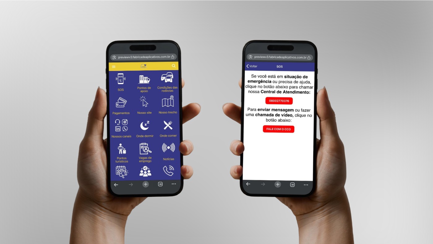  App da Via Araucária passa a oferecer atendimento por vídeo e mensagem