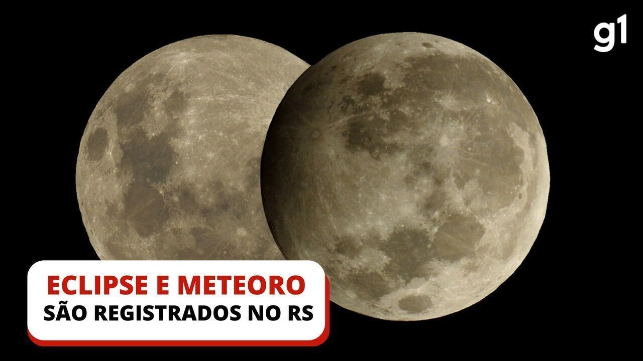 Observatório flagra eclipse raro e meteoro durante a madrugada no céu ...