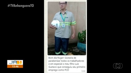 Telespectadora faz homenagem a filho que conquistou primeiro emprego para PCD