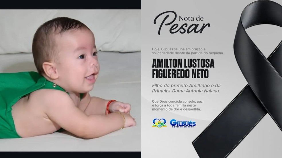 Bebê filho de prefeito de Gilbués morre aos 5 meses — Foto: Reprodução (Redes sociais)