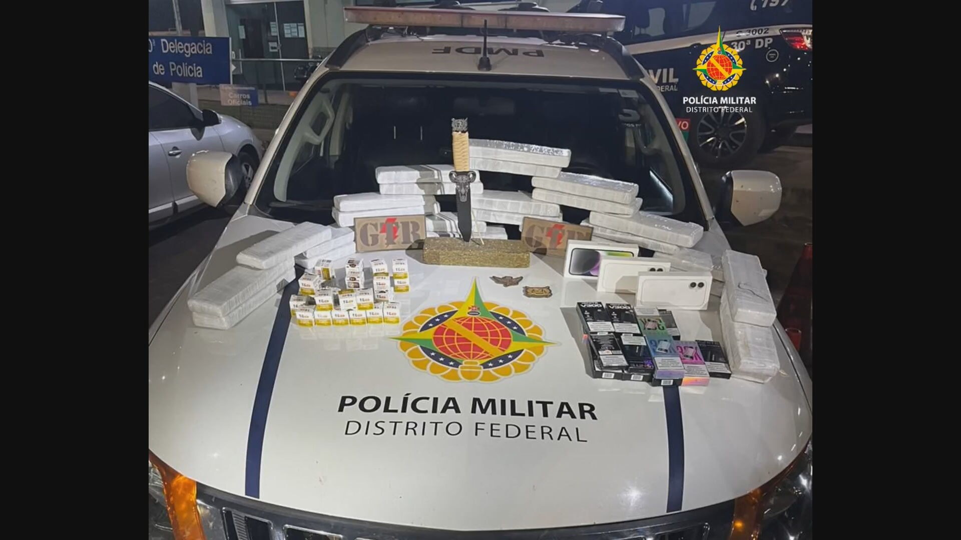 Carga de drogas e contrabando avaliada em R$ 100 mil é apreendida no DF