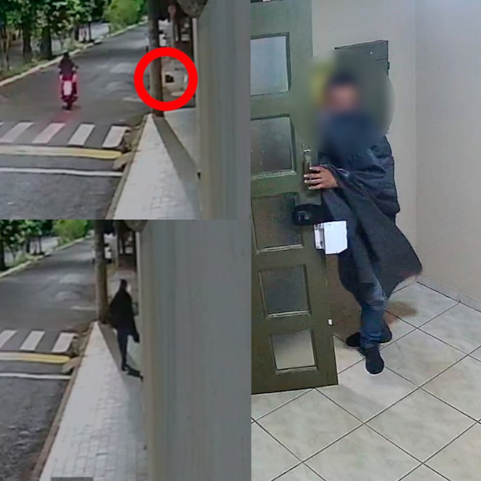 'Fingindo' ser saco de lixo, ladrão espera rua ficar vazia para furtar condomínio em MG